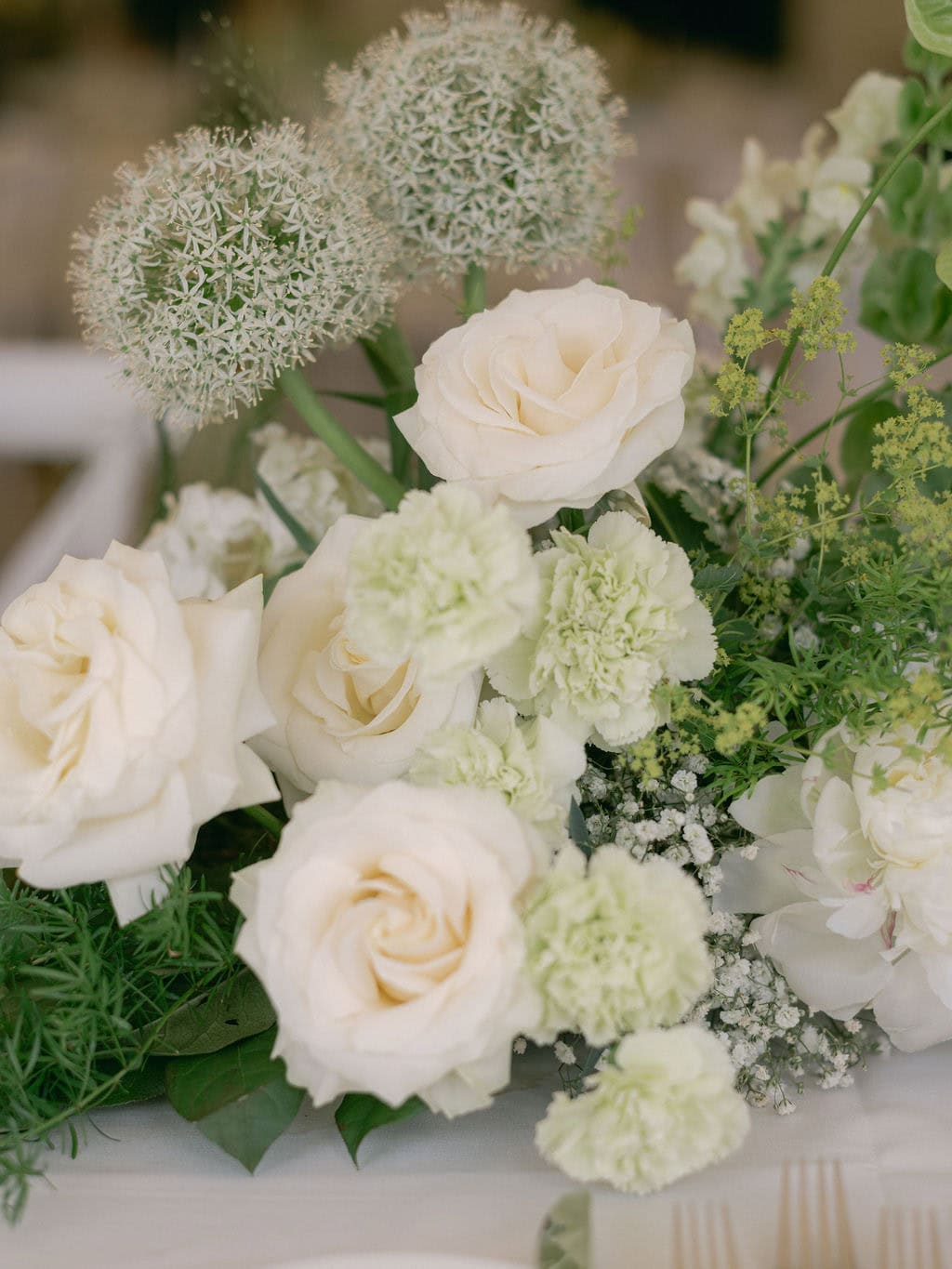 Lana and Travis weeding flowers by Fall Into Flowers