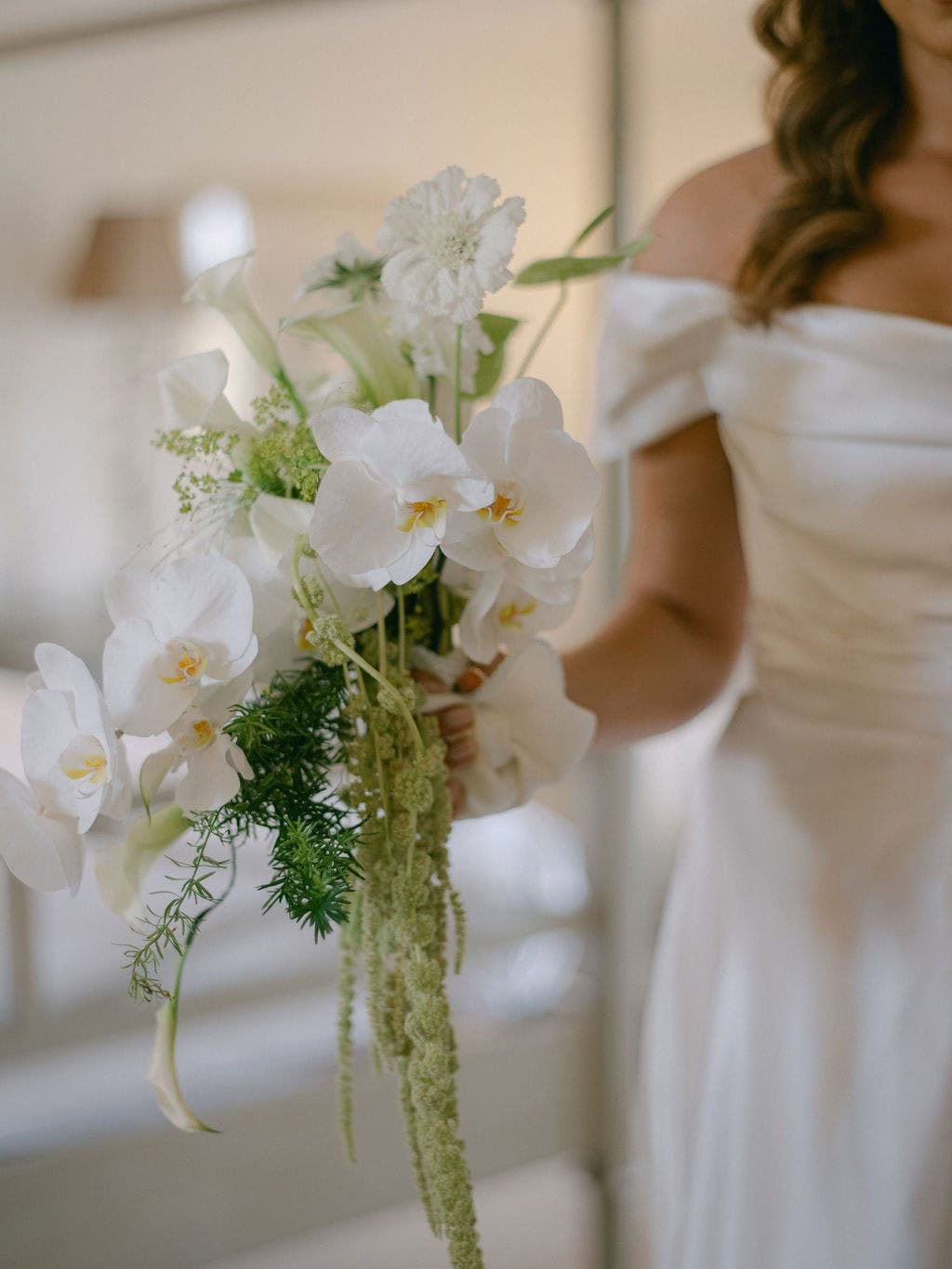 Lana and Travis weeding flowers by Fall Into Flowers